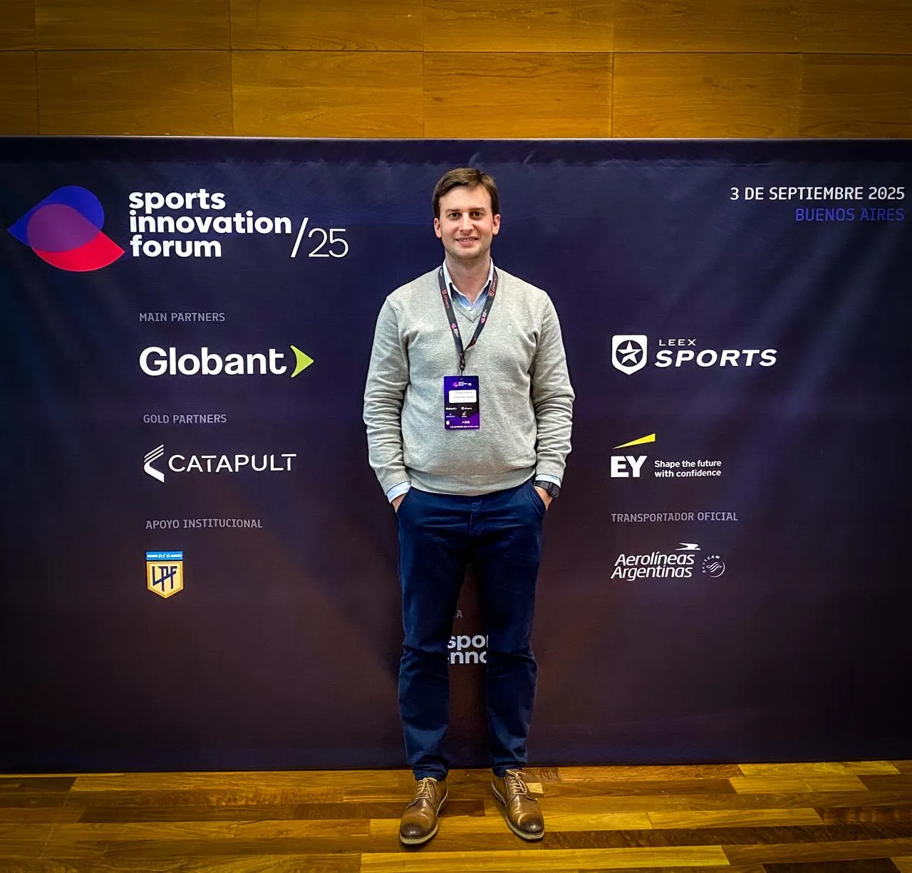 Germán Kovalski en el Sports Innovation Forum 2025, Buenos Aires